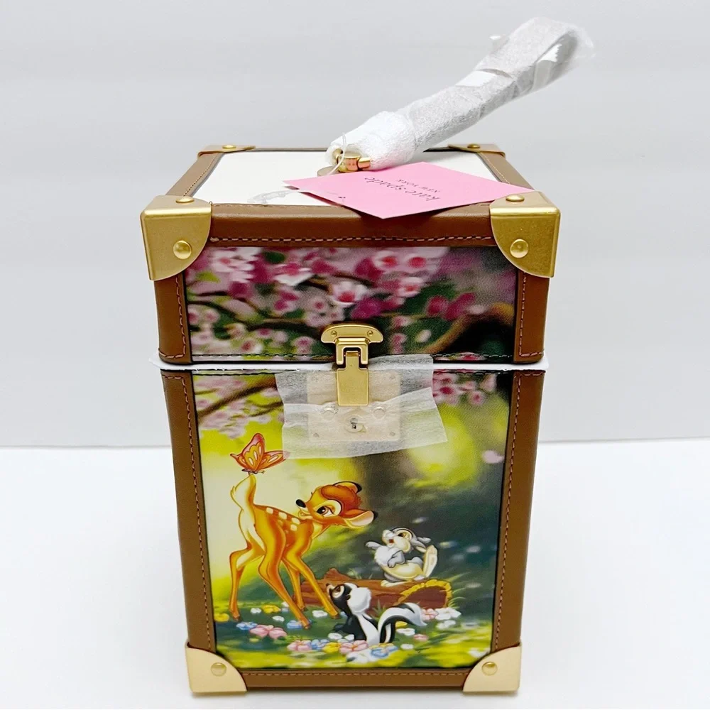 Kate Spade New York X Disney Bambi 3D Leather Trunk Clutch Purse K8807